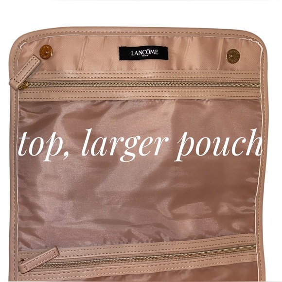LANCÔME PARIS Trifold Travel Bag Cosmetics-Skin Care-1st Aid-Toiletries NUDE - Picture 7 of 8
